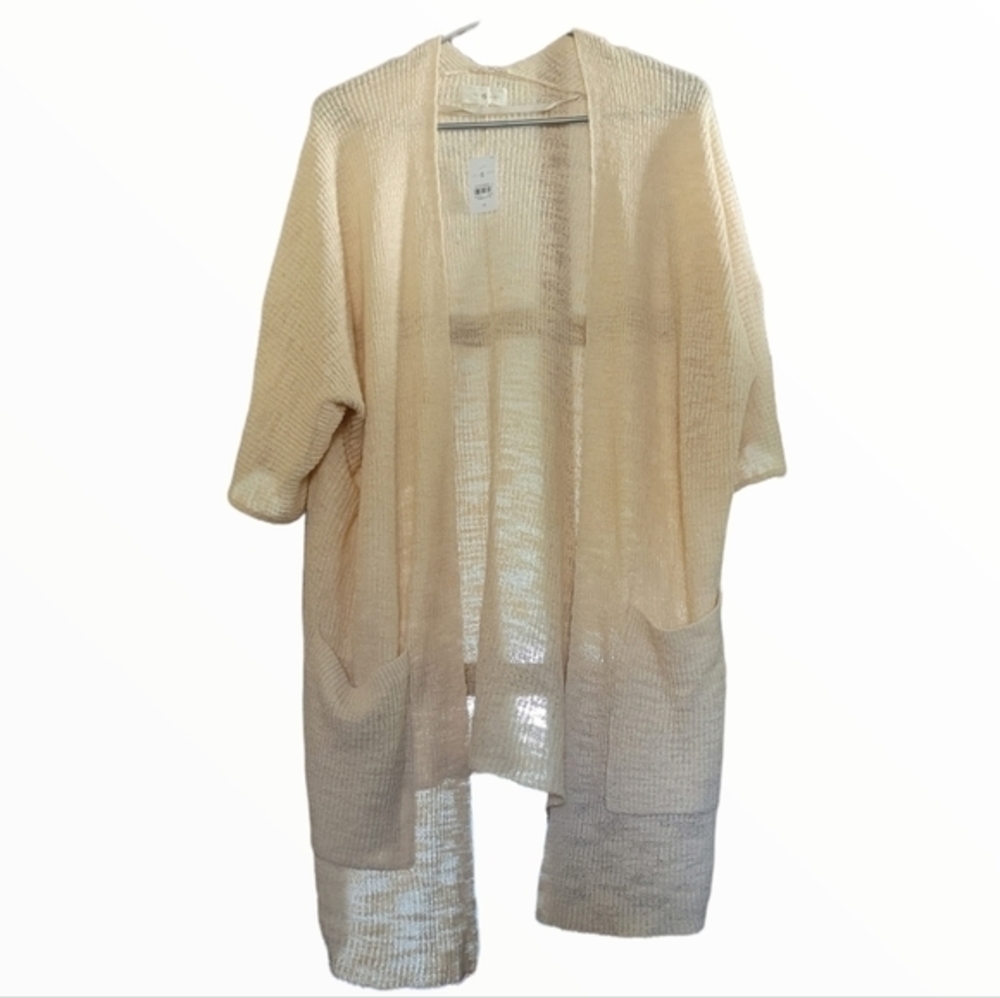 Lou & grey medium 3/4 sleeve cardigan